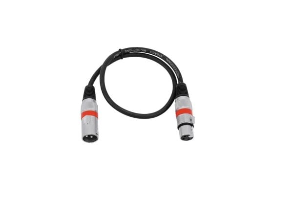 Omnitronic 30220401, XLR (3-pin), Hankjønn, XLR (3-pin), Hunkjønn, 0,5 m, Svart
