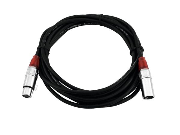 Omnitronic 3022050R, XLR (3-pin), Hankjønn, XLR (3-pin), Hunkjønn, 5 m, Svart