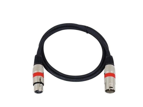 Omnitronic 30220406, XLR (3-pin), Hankjønn, XLR (3-pin), Hunkjønn, 1 m, Svart