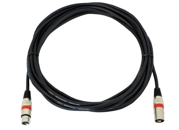 Omnitronic 3022052R, XLR (3-pin), Hankjønn, XLR (3-pin), Hunkjønn, 7,5 m, Svart