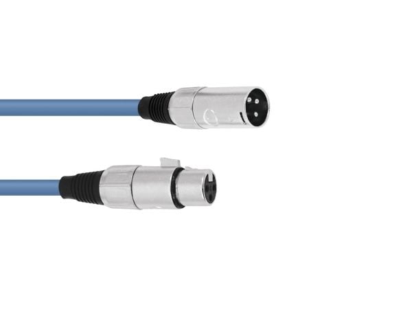 Omnitronic 3022010L, XLR (3-pin), Hankjønn, XLR (3-pin), Hunkjønn, 3 m, Blå Omnitronic 3022010L, XLR (3-pin), Hankjønn, XLR (3-pin), Hunkjønn, 3 m, Blå