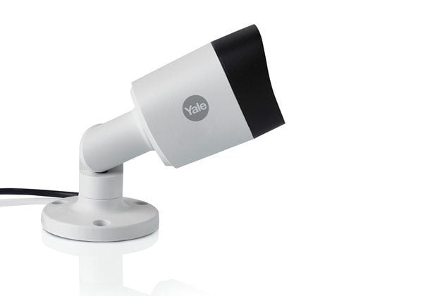 Yale SV-ABFX-W-2, CCTV övervakningskamera, Utomhus, Kabel, Skrivbord/vägg, Grå, Vit, Låda
