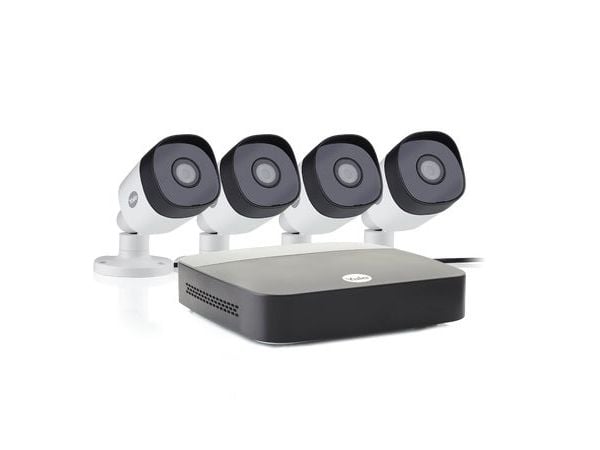 Yale 4 Camera Kit, Koblet med ledninger (ikke trådløs), Boks, BNC, Utendørs, 18 m, 90°