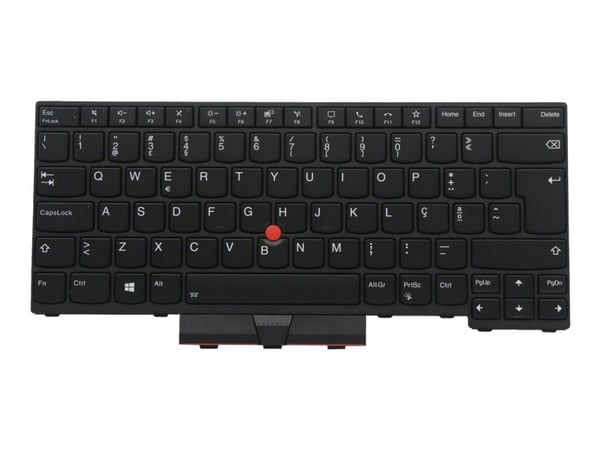 Chicony - Erstatningstastatur for bærbar PC - med Trackpoint, UltraNav - bakbelysning - QWERTY - Portugisisk - for ThinkPad L14 Gen 1 20U1, 20U2, 2...
