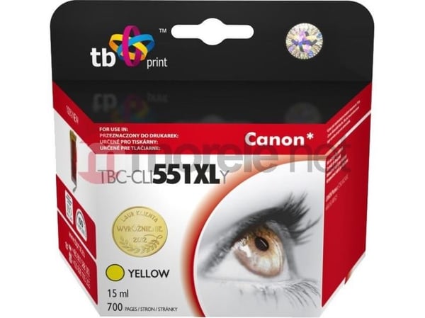 Ink for Canon PIXMA MX 925 Yellow TBC-CLI551XL