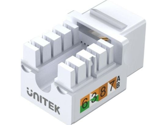 Unitek modulær keystone-port RJ-45 kat.6 UTP (T012A)