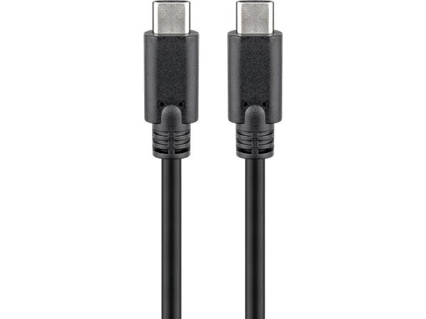 goobay - USB-kabel - USB-C (hann) til USB-C (hann) - USB 3.1 Gen 1 - 3 m - rund - svart