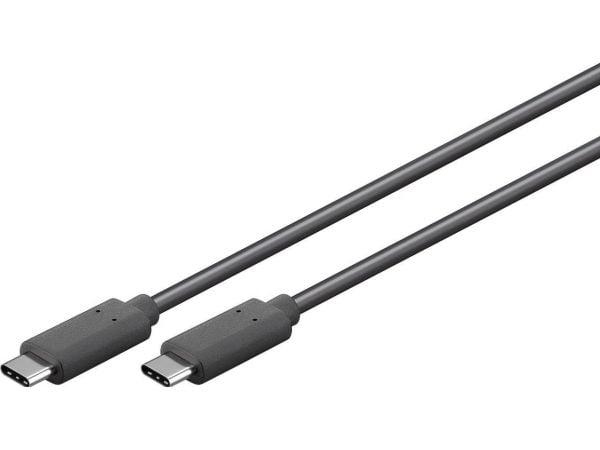 goobay - USB-kabel - USB-C (hann) til USB-C (hann) - USB 3.1 Gen 1 - 3 m - rund - svart
