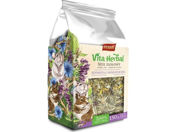 Vita Urte til chinchillaer og kostymer, urteblanding, 150 g, 4 stk/disp