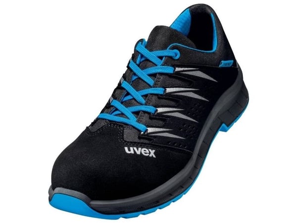 Uvex 69373, Unisex, Voksen, Vernesko, Svart, Blå, ESD, P, S1, SRC, Lisselukking