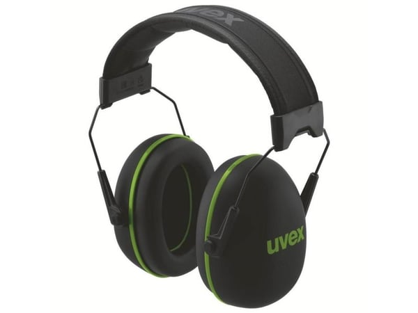 Uvex KX10, Hodebånd, Konstruksjon, Sort, Grønn, 30 dB