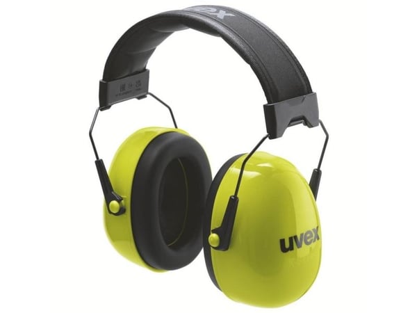 Uvex K20 hi-viz, Hodebånd, Konstruksjon, Gult, 33 dB