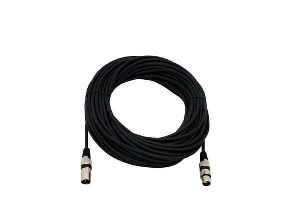 Omnitronic 30220590, XLR (3-pin), Hankjønn, XLR (3-pin), Hunkjønn, 25 m, Svart