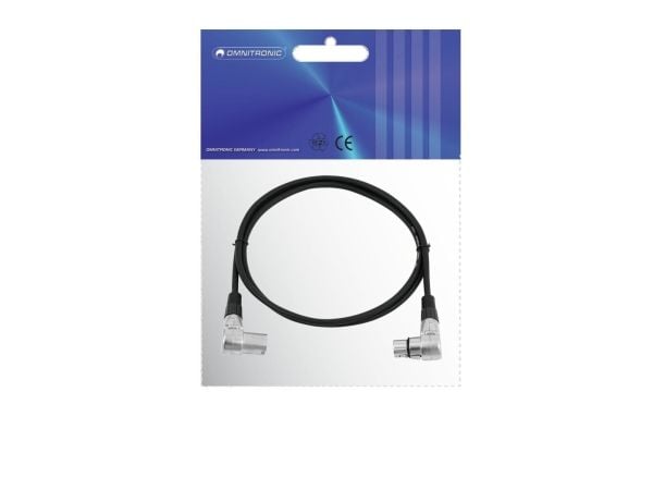 Omnitronic 30220630, XLR (3-pin), Hankjønn, XLR (3-pin), Hunkjønn, 1,5 m, Svart