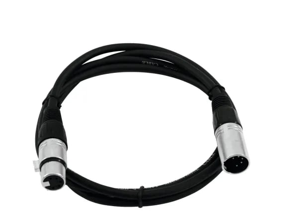 Omnitronic 30220763, XLR (5-pin), Hankjønn, XLR (5-pin), Hunkjønn, 1 m, Svart