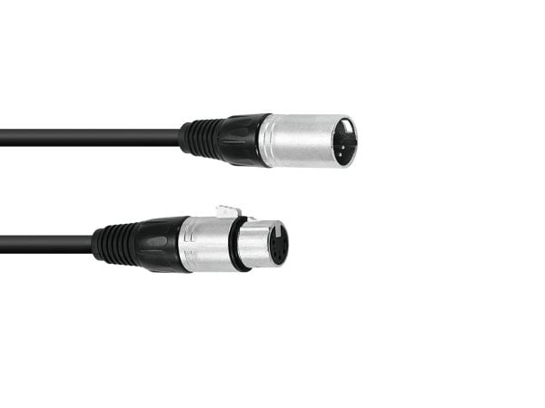 Omnitronic 30220769, XLR (5-nastainen), urosliitin, XLR (5-nastainen), naarasliitin, 5 m, musta
