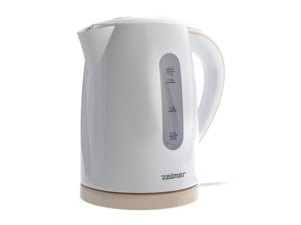 Zelmer ZCK7616I, 1,7 l, 2200 W, Hvit, Plastikk, Vannivåindikator, Overopphetingsbeskyttelse