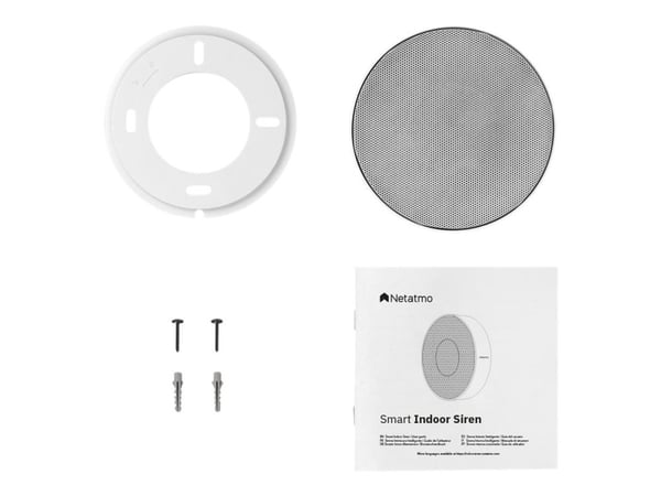 Netatmo NA-NIS01, Langaton sireeni, Sisätila, 110 dB, Valkoinen, Android 5.0, Android 5.1, Android 6.0, Android 7.0, Android 7.1, Android 7.1.2, An...