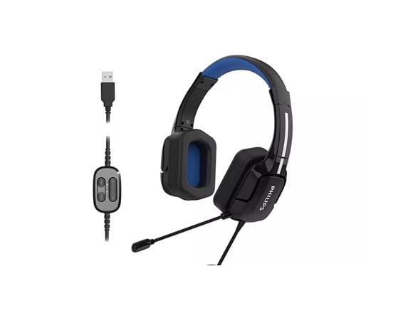 Philips 4000 series TAGH401BL/00, Langallinen, Pelaaminen, 20 - 20000 Hz, 250 g, Kuulokkeet, Musta