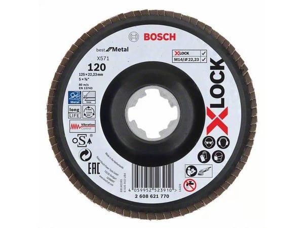 Bosch LAMELSLIBESKIVE XLOCK SKRÅ BFM 125 K120
