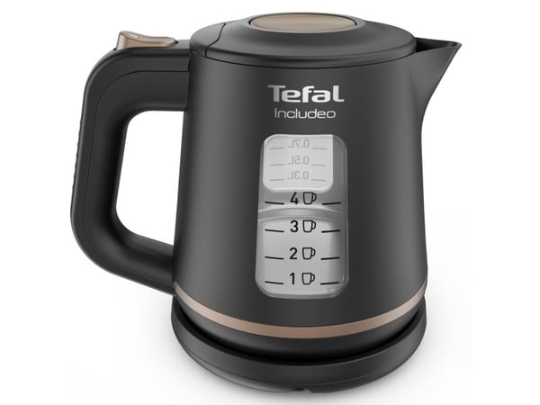 Tefal Includeo KI533811, 1 L, 2400 W, Musta, Muovi, Veden tason ilmaisin
