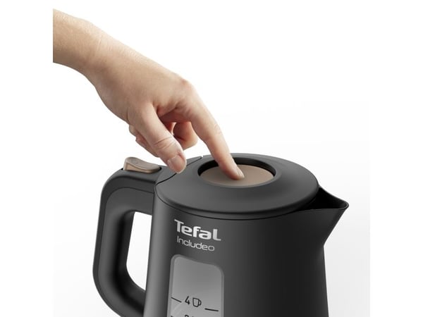 Tefal Includeo KI533811, 1 L, 2400 W, Musta, Muovi, Veden tason ilmaisin