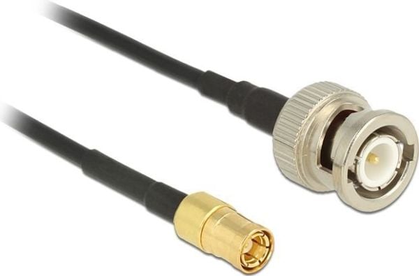 DeLOCK - Antennekabel - BNC (han) til SMB (han) - 2 m - koaksial - sortti