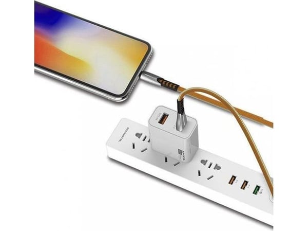 SOMOSTEL CABLE USB TYPE-C 2.4A GOLD 2400MAH QUICK CHARGER QC 3.0 1M POWERLINE BW02 BW02
