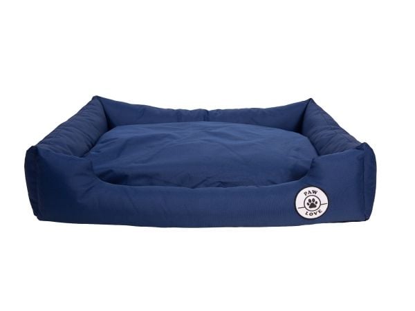 Paw Love - Hundeseng - Firkantet - X-Large - 100x80cm - Marineblå Paw Love - Hundeseng - Firkantet - X-Large - 100x80cm - Marineblå