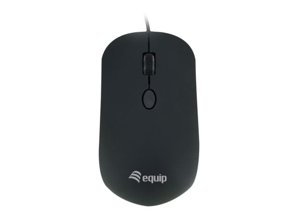 Equip 245114, Molempikätinen, Optinen, USB A-tyyppi, 1600 DPI, Musta