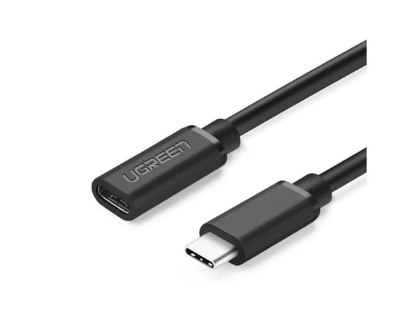 Forlengelseskabel USB-C 3.1 UGREEN, 4K, 60W, 0,5m (svart)