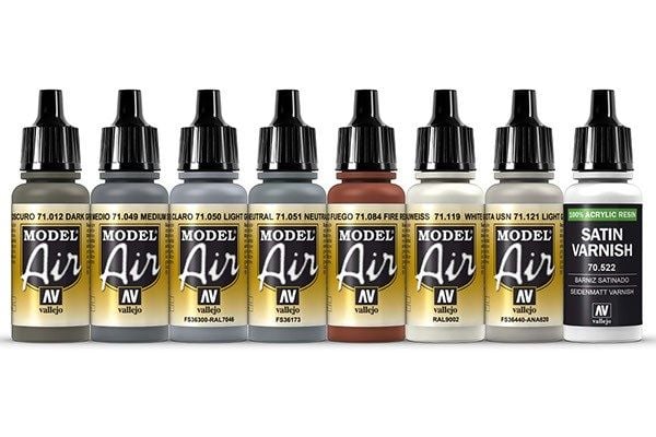 Vallejo 71.615, Assorterte farger, Acryl maling, 17 ml, 1 stykker