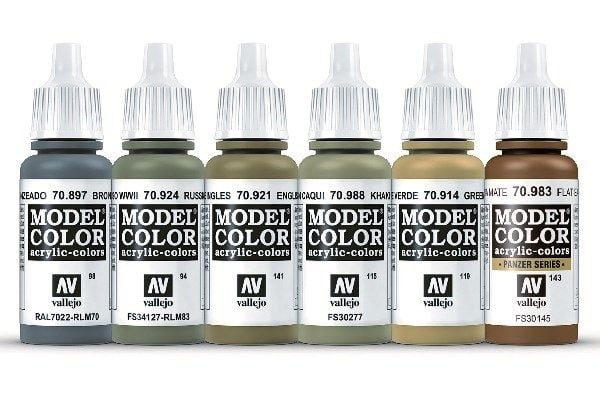 Vallejo 70.204, Valikoidut värit, Akryylimaali, 17 ml, 1 kpl
