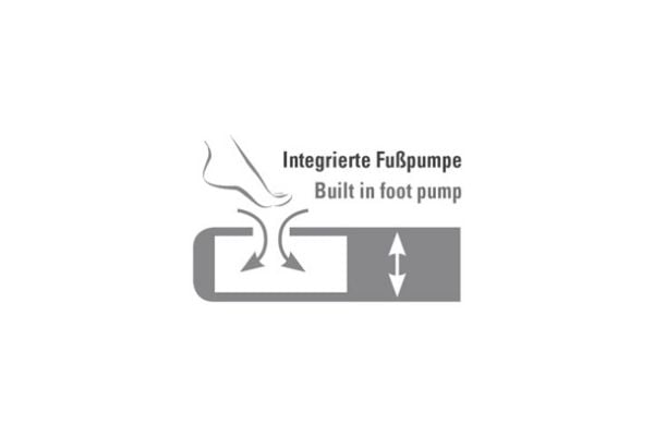 High Peak Multi Comfort Plus, Dobbel Madrass, Rektangel, Inne & Ute, Innebygd luftpumpe