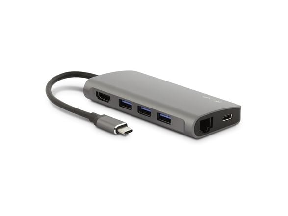 LMP 15954, USB 3.2 Gen 2 (3.1 Gen 2) Type-C, HDMI, RJ-45, USB 3.2 Gen 1 (3.1 Gen 1) Type-A, MicroSD (TransFlash), SD, 5000 Mbit/s, Grå, Aluminium