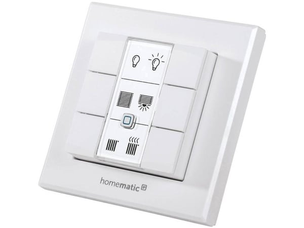 HomeMatic HMIP-WRC6, Vit, 869.525 MHz, IP20, Batteri, 50 mA, AAA