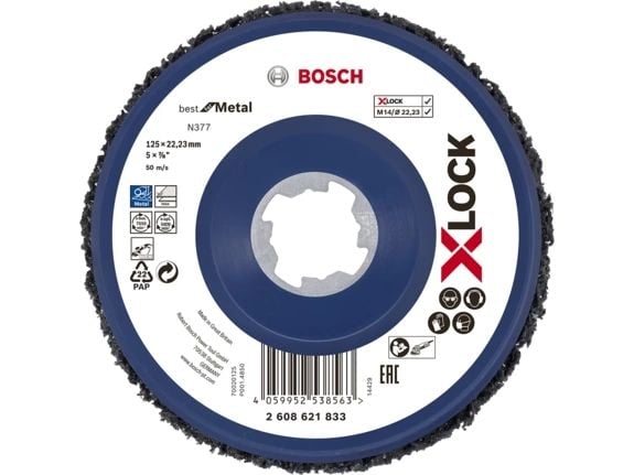 Bosch Best for Metal N377 - Poleringsskive - 125 mm - X-LOCK