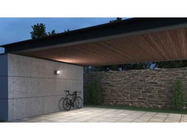 STEINEL XLED ONE, Grå, Aluminium, Vegg, 23,5 W, LED, 2 ampuller