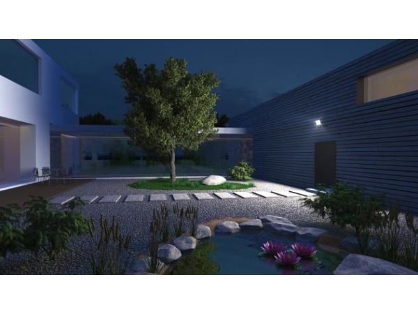STEINEL XLED ONE, Grå, Aluminium, Vegg, 23,5 W, LED, 2 ampuller