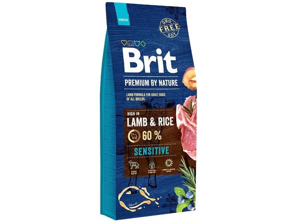 Brit 8595602526642, Vuxen, Lamm, 15 kg