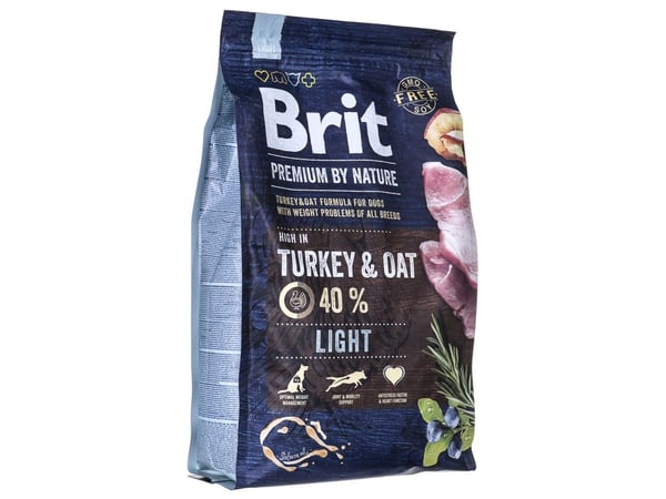 Brit Premium by Nature Light, Universell, Eple, Kylling, Mais, Kalkun, 3 kg