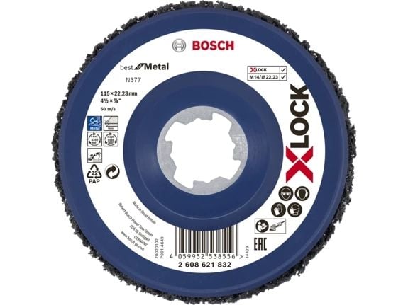 Bosch Best for Metal N377 - Poleringsskive - 115 mm - X-LOCK Bosch Best for Metal N377 - Poleringsskive - 115 mm - X-LOCK