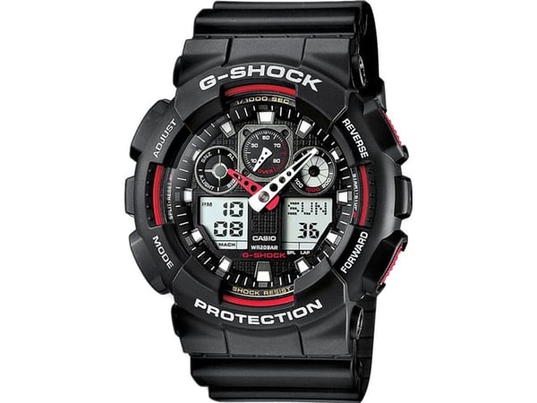 Casio GA-100-1A1ER, Vanntett, Quartz