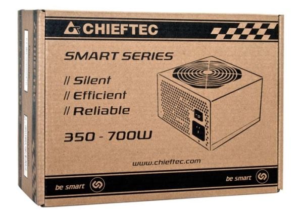 Chieftec Smart Series GPS-650A8 - Strømforsyning (intern) - ATX12V 2.3/ EPS12V - 80 PLUS - AC 230 V - 650 Watt - aktiv PFC - sort