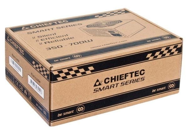 Chieftec Smart Series GPS-650A8 - Strømforsyning (intern) - ATX12V 2.3/ EPS12V - 80 PLUS - AC 230 V - 650 Watt - aktiv PFC - sort