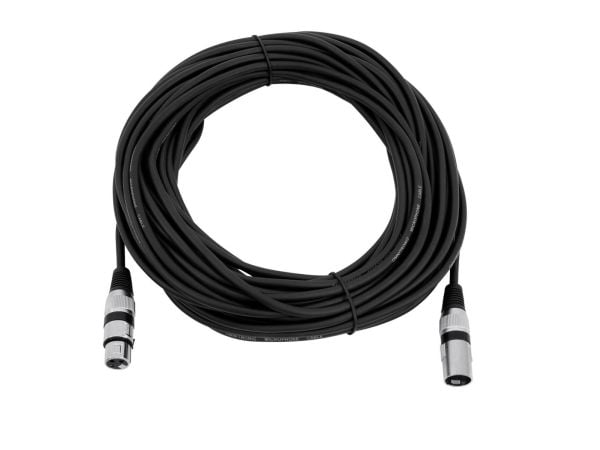 Omnitronic 3022058N, XLR (3-pin), Hankjønn, XLR (3-pin), Hunkjønn, 20 m, Svart