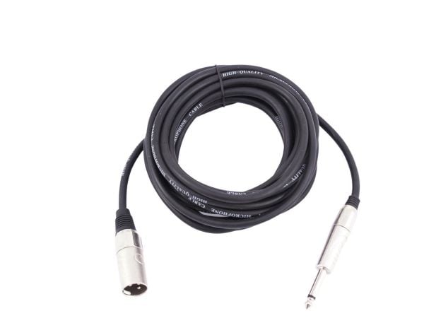 Omnitronic 3022519D, XLR (3-pin), Hankjønn, 6.35mm, Hankjønn, 10 m, Svart
