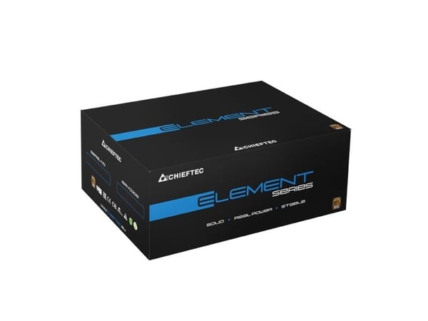 Chieftec ELEMENT Series ELP-500S - Nätaggregat (intern) - ATX12V 2.3 - 80 PLUS Bronze - AC 230 V - 500 Watt - aktive PFC - svart