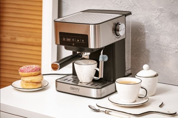 Camry Premium CR 4410, Espressomaskin, 1,6 l, Malat kaffe, 1000 W, Svart, Rostfritt stål