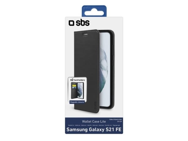 SBS Book Wallet Lite Samsung Galaxy S21 FE, schwarz